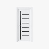 Decorative Leaf Hinged Door with 4 Stripes