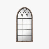 Wall Decor Mirror Rustic Brown Outlet Collection