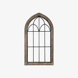Wall Decor Mirror Rustic Brown Outlet Collection