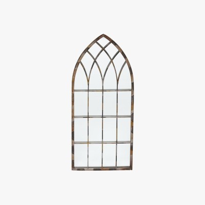 Wall Decor Mirror Rustic Brown Outlet Collection