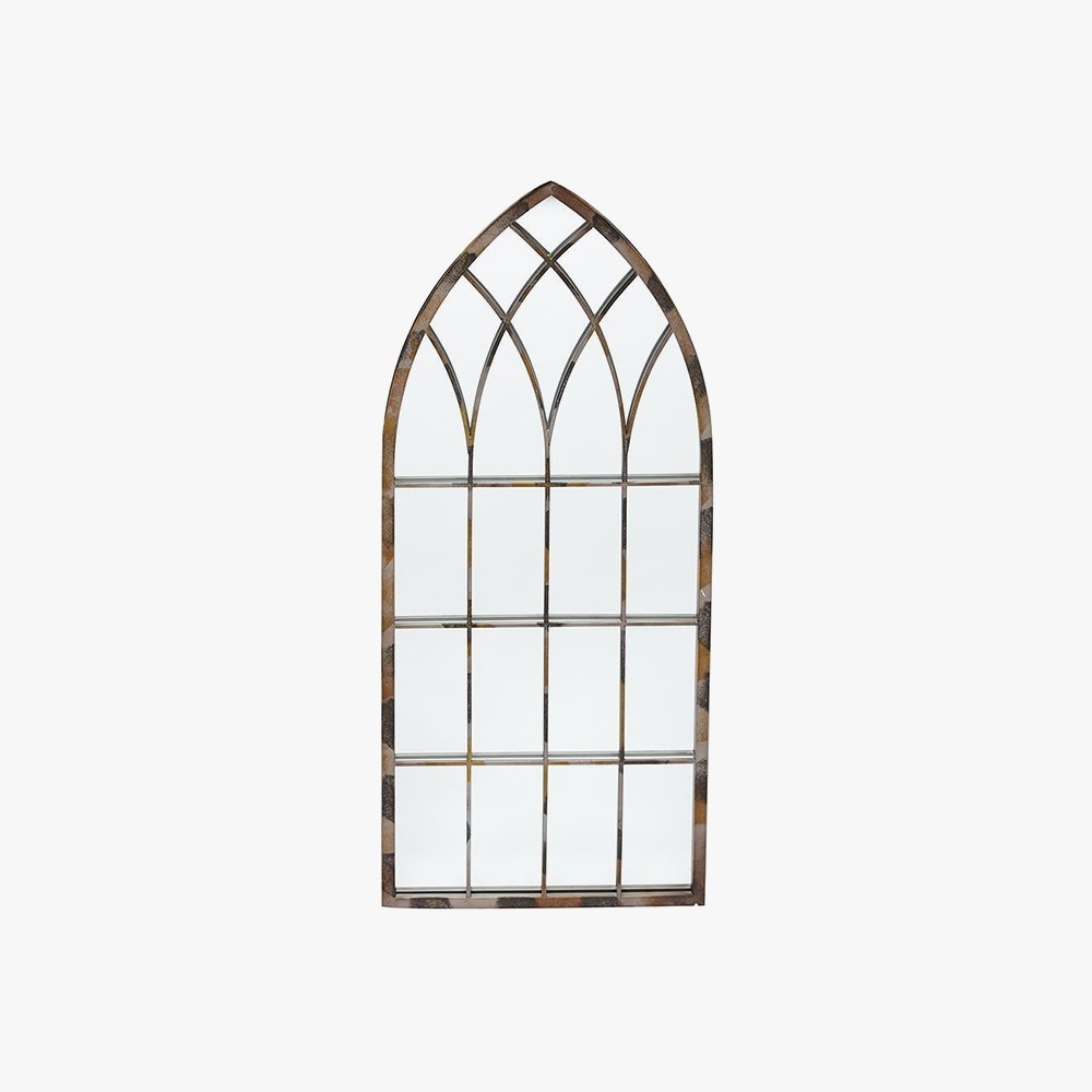 Wall Decor Mirror Rustic Brown Outlet Collection