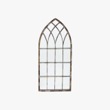 Wall Decor Mirror Rustic Brown Outlet Collection