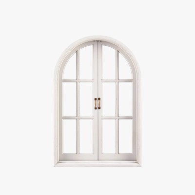 Casement Window Featuring Aluminum Arc Design