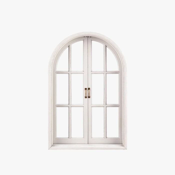 Casement Window Featuring Aluminum Arc Design