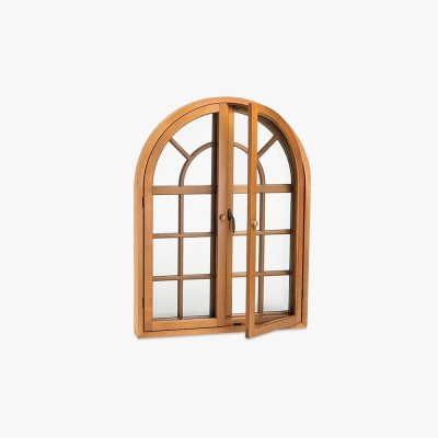 Casement Window Featuring Aluminum Arc Design