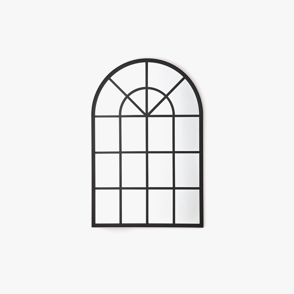 Wall Mirror Black Frame Window Decoration