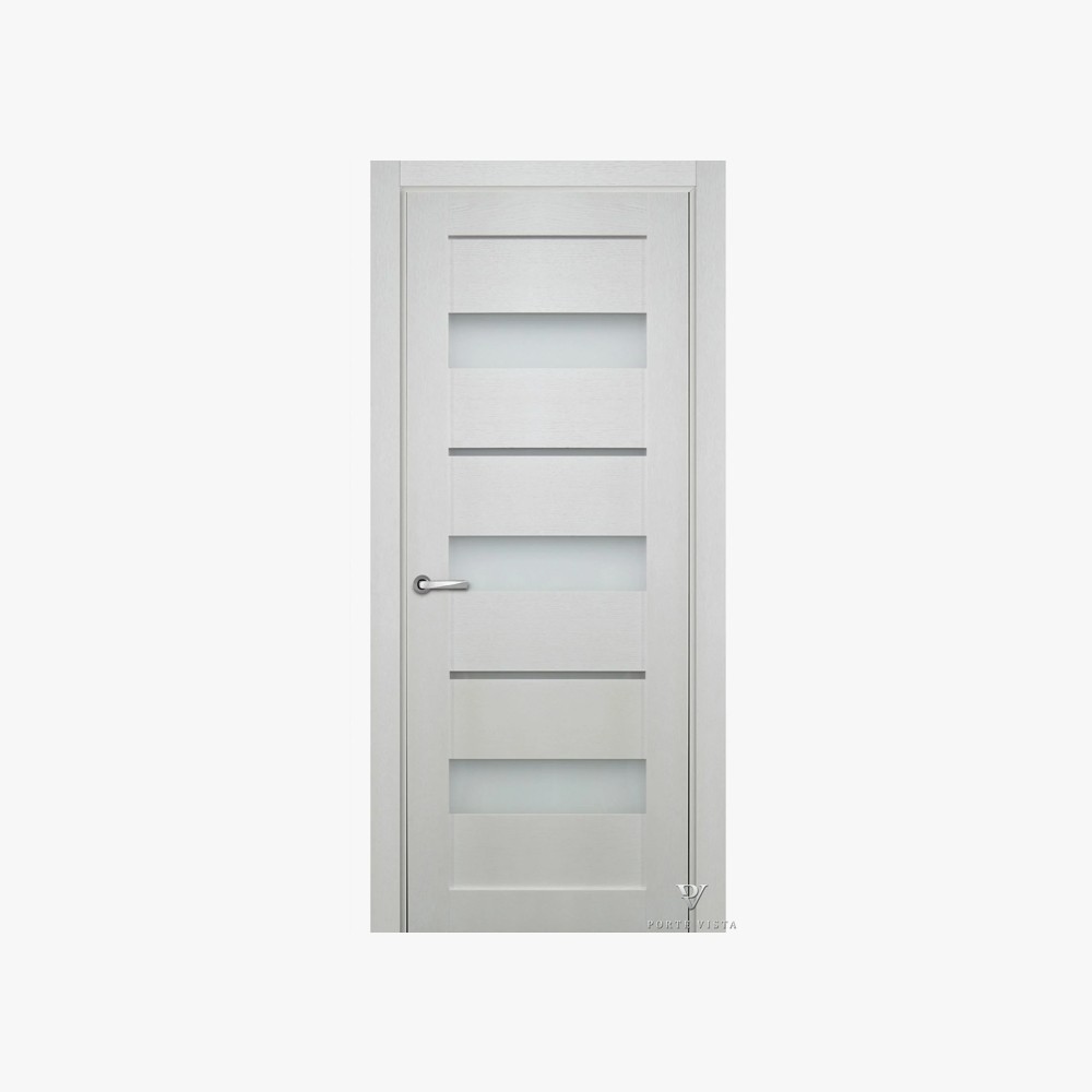 Decorative Leaf Hinged Door with 4 Stripes