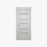 Decorative Leaf Hinged Door with 4 Stripes