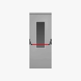 Fire Double Door With Handle Push Anti-panic