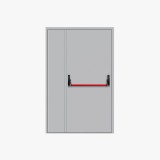 Fire Double Door With Handle Push Anti-panic