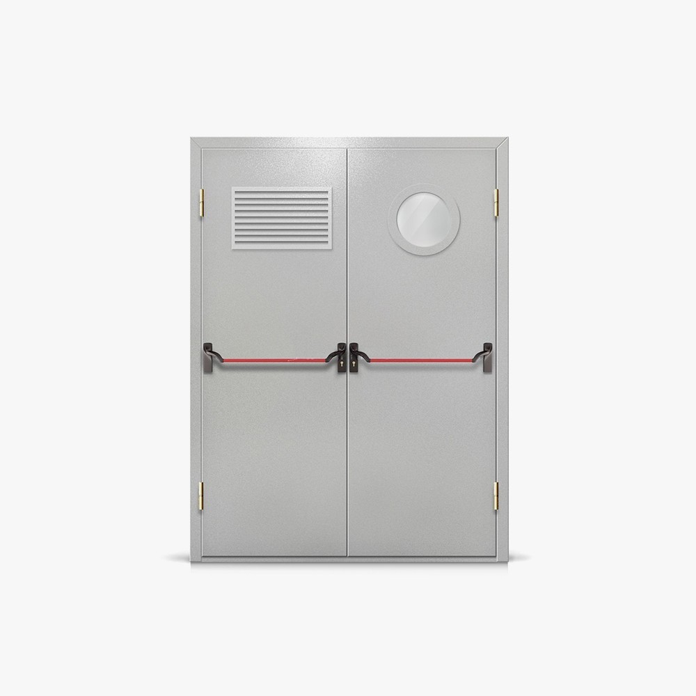Fire Double Door With Handle Push Anti-panic