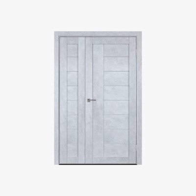 White French Door Featuring Frosted Glass