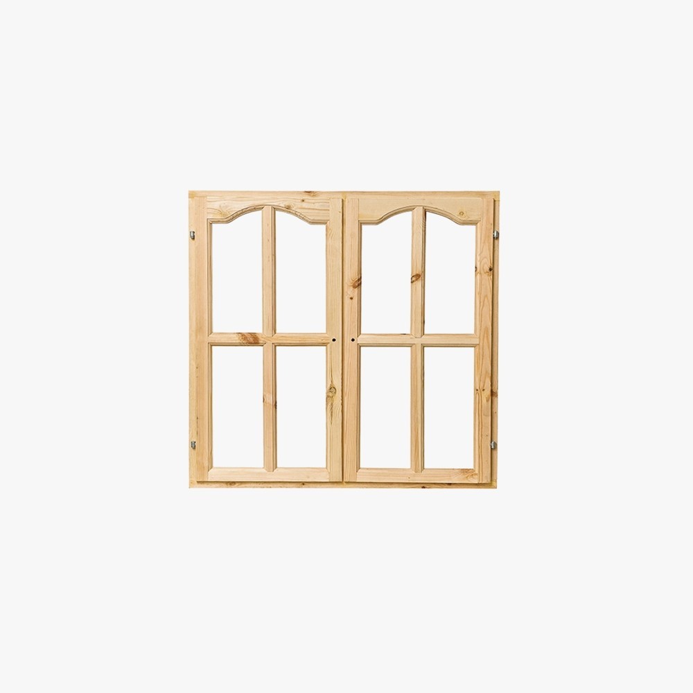 Double Glazing Glass Aluminum Wood Window