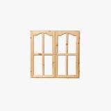 Double Glazing Glass Aluminum Wood Window