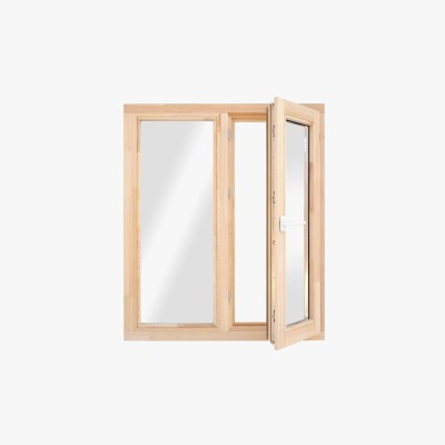 Double Glazing Glass Aluminum Wood Window