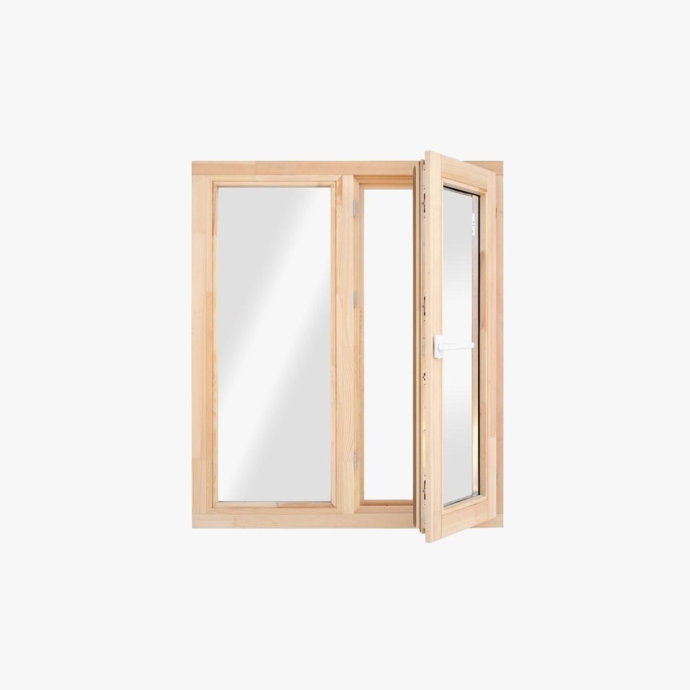 Double Glazing Glass Aluminum Wood Window