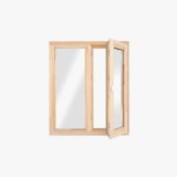 Double Glazing Glass Aluminum Wood Window