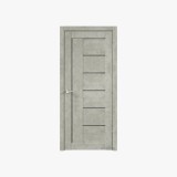 White French Door Featuring Frosted Glass