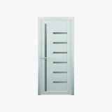 Decorative Leaf Hinged Door with 4 Stripes