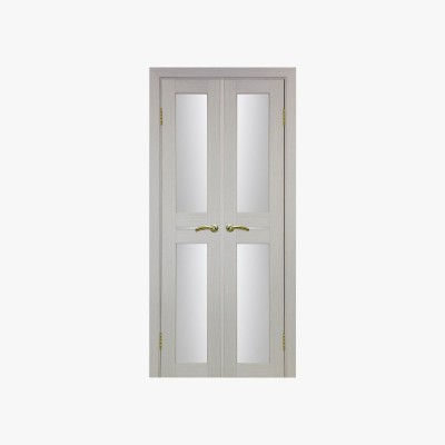 Durable Solid Wood French Double Door Design