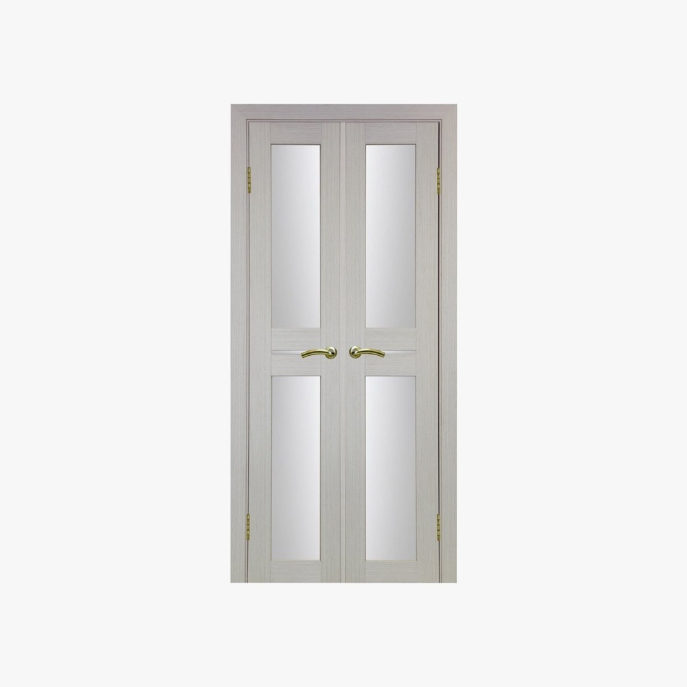 Durable Solid Wood French Double Door Design