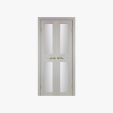 Durable Solid Wood French Double Door Design